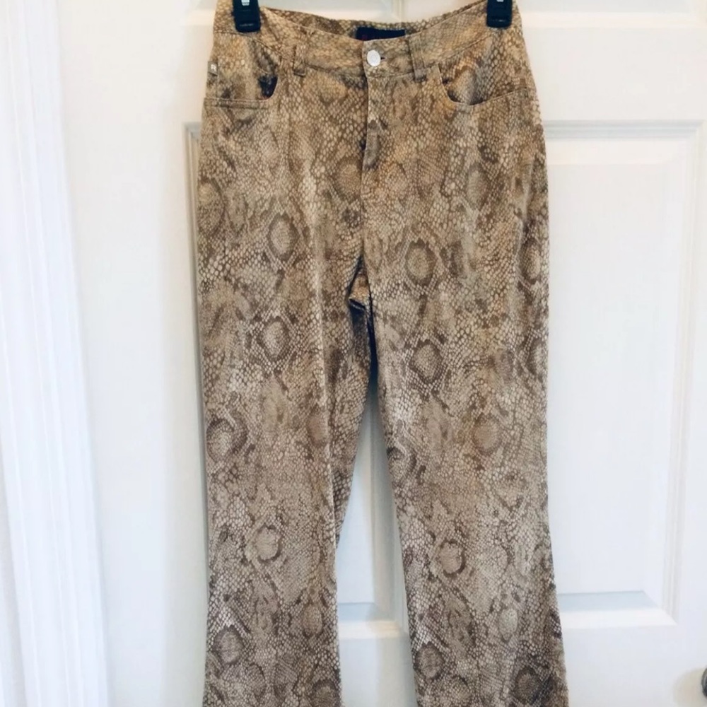 Ralph Lauren snake print jeans, size 4